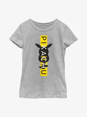 Pokemon Pikachu Vertical Type Youth Girls T-Shirt