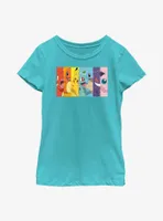 Pokemon Generation 1 Rainbow Youth Girls T-Shirt