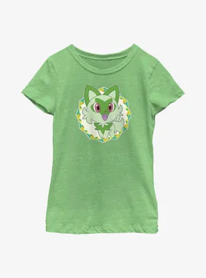 Pokemon Sprigatito Starter Youth Girls T-Shirt