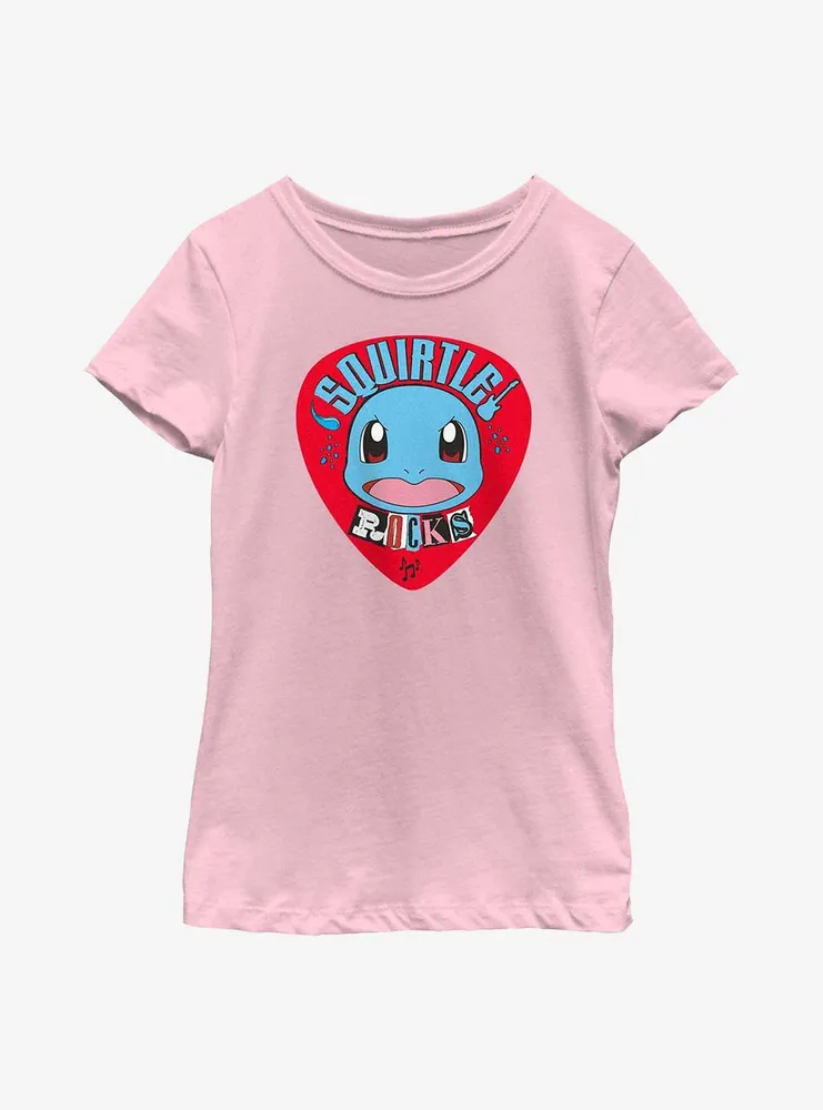 Pokemon Squirtle Rocks Youth Girls T-Shirt