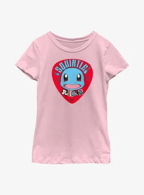 Pokemon Squirtle Rocks Youth Girls T-Shirt
