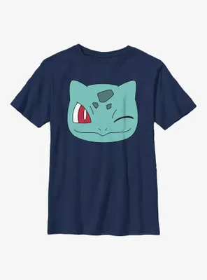 Pokemon Bulbasaur Wink Face Youth T-Shirt
