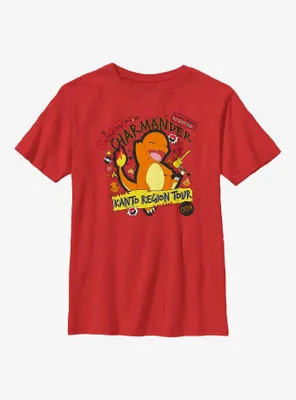 Pokemon Charmander Kanto Tour Youth T-Shirt