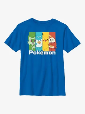 Pokemon Generation 9 Starters & Pikachu Boys T-Shirt