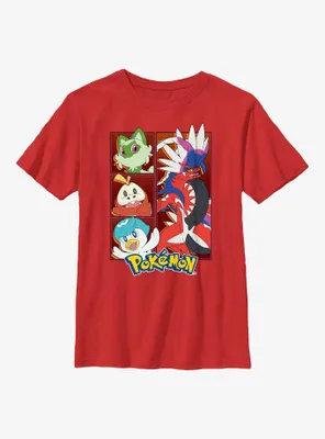 Pokemon Koraidon Generation 9 Starters Youth T-Shirt