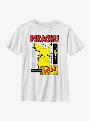Pokemon Pikachu Electric Type Youth T-Shirt