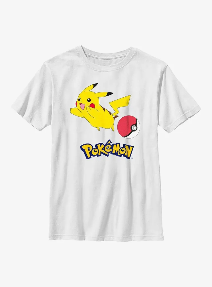 Pokemon Pikachu Pokeball Youth T-Shirt