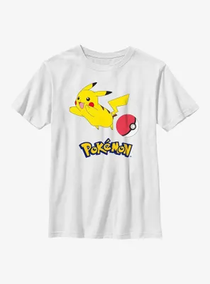 Pokemon Pikachu Pokeball Youth T-Shirt
