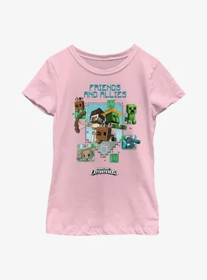 Minecraft Legends Friends & Allies Youth Girls T-Shirt