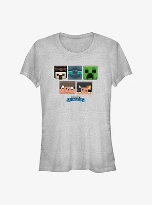 Minecraft Legends Mobs and Piglins Girls T-Shirt