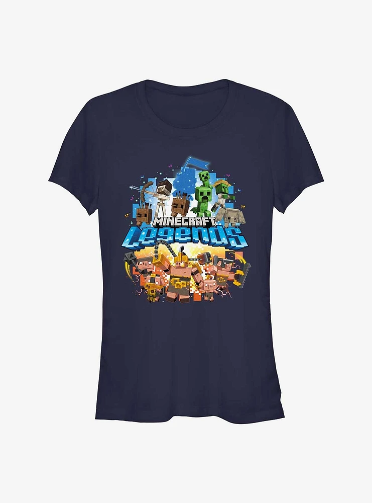 Minecraft Legends Overworld vs. Nether Girls T-Shirt