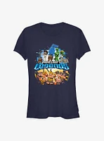 Minecraft Legends Overworld vs. Nether Girls T-Shirt