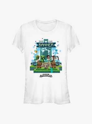 Minecraft Legends Raise Your Banner Girls T-Shirt