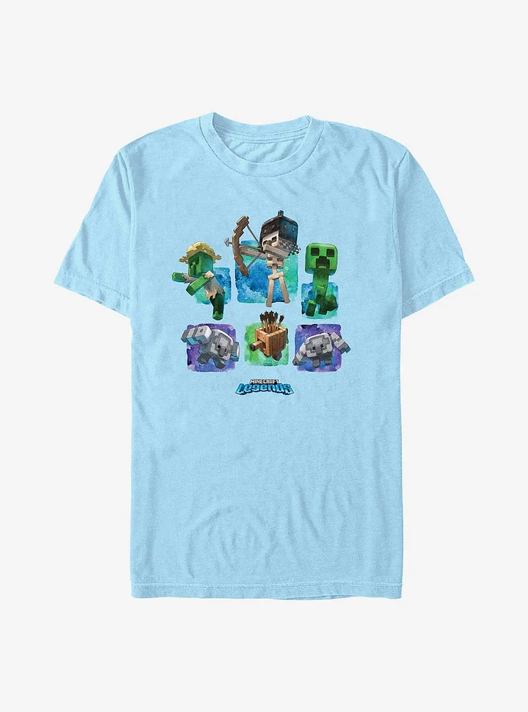 Minecraft Legends Watercolor Mobs T-Shirt