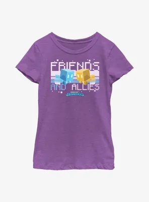 Minecraft Legends Friends And Allies Youth Girls T-Shirt