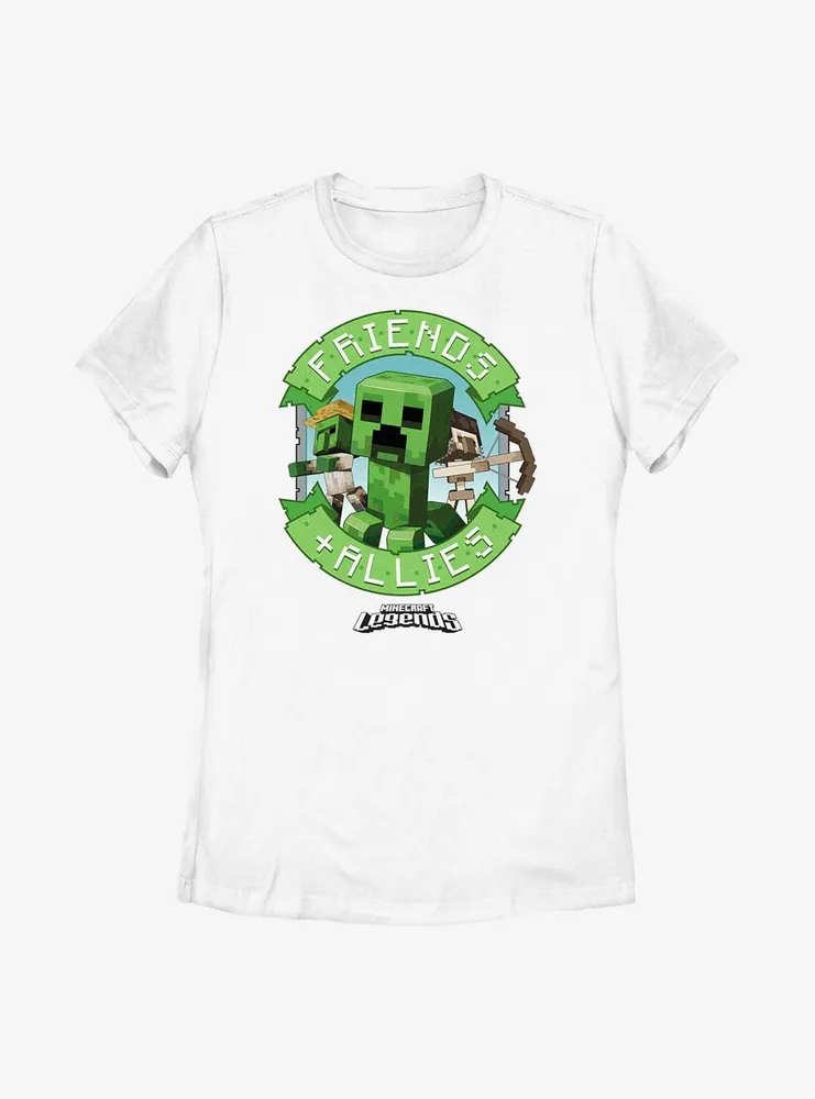 Minecraft Legends Friends & Allies Badge Womens T-Shirt