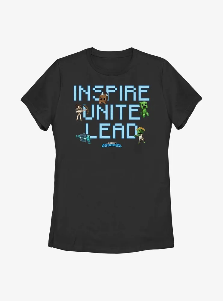 Minecraft Legends Inspire Unite Lead Womens T-Shirt