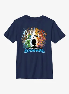 Minecraft Legends Hero Badge Youth T-Shirt