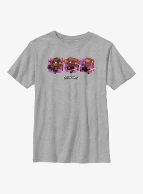 Minecraft Legends Watercolor Piglins Youth T-Shirt