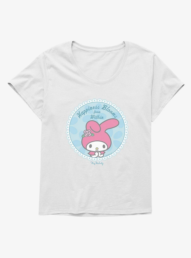 My Melody Happiness Blooms From Within Girls T-Shirt Plus