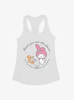 My Melody Friends Give Each Other Flowers Girls Tank Top