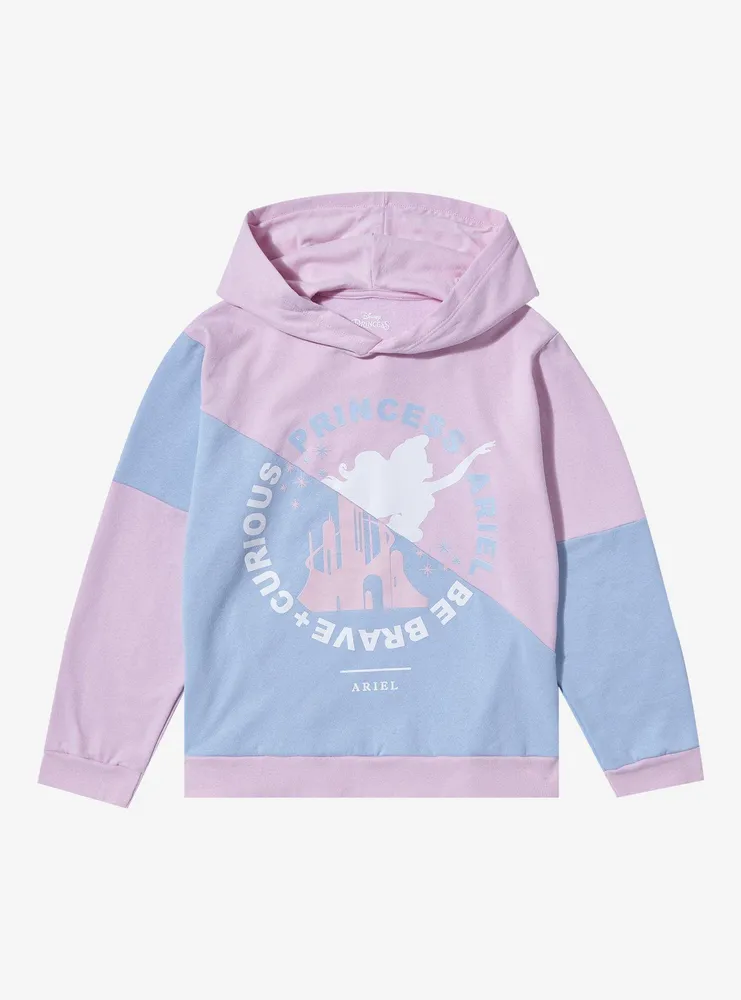 Disney The Little Mermaid Color Block Split Portrait Youth Hoodie - BoxLunch Exclusive