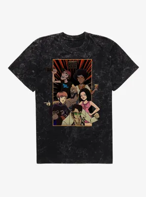 Agent Elvis Characters Poster Mineral Wash T-Shirt