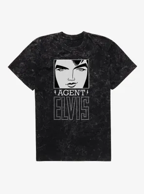 Agent Elvis Logo Mineral Wash T-Shirt