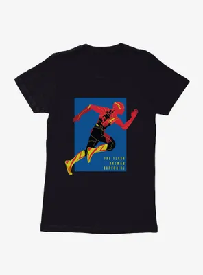 The Flash Batman Supergirl Team Up Womens T-Shirt
