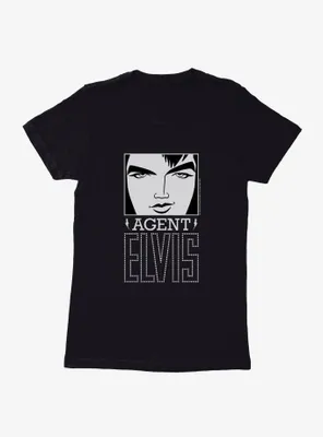 Agent Elvis Logo Womens T-Shirt