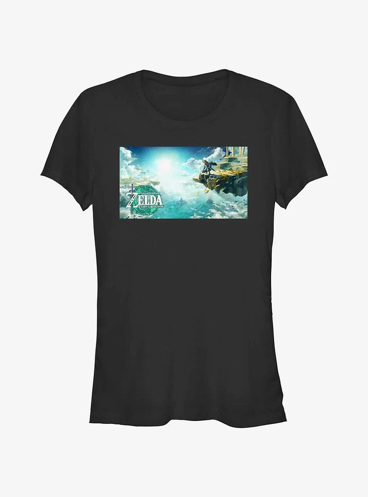 the Legend of Zelda: Tears Kingdom Scenic Poster Girls T-Shirt