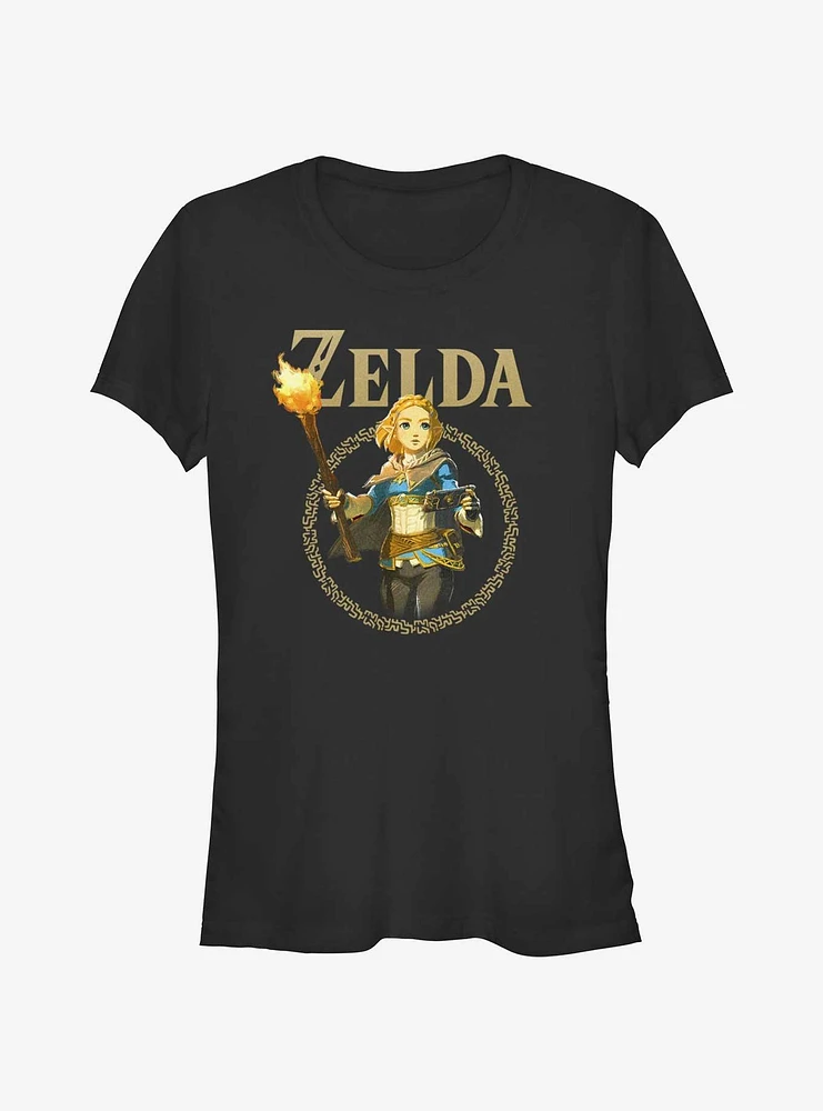 the Legend of Zelda: Tears Kingdom Zelda Badge Girls T-Shirt