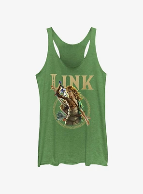 the Legend of Zelda: Tears Kingdom Link Badge Girls Tank