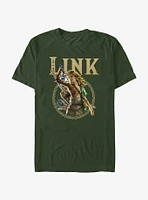 the Legend of Zelda: Tears Kingdom Link Badge T-Shirt