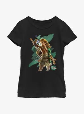 the Legend of Zelda: Tears Kingdom Hero Link Youth Girls T-Shirt