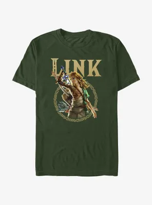 the Legend of Zelda: Tears Kingdom Link Badge T-Shirt