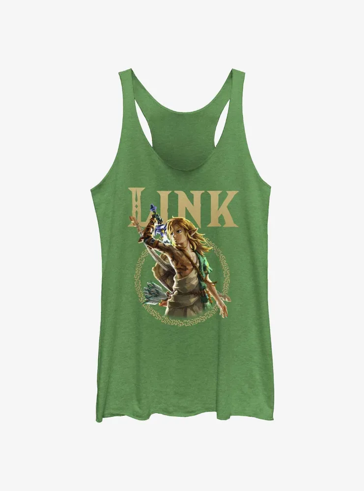 the Legend of Zelda: Tears Kingdom Link Badge Womens Tank Top