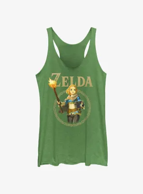 the Legend of Zelda: Tears Kingdom Zelda Badge Womens Tank Top