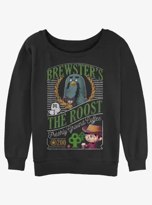 Nintendo Animal Crossing Brewster's Cafe Womens Slouchy Sweatshirt
