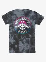 Nintendo Mario 1985 Classic Badge Tie-Dye T-Shirt