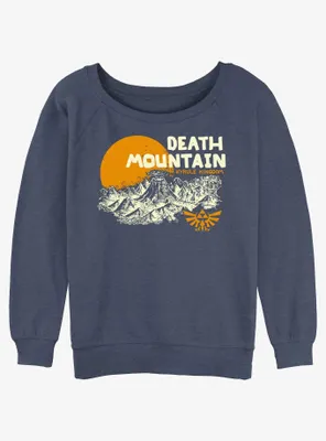 Nintendo The Legend of Zelda Death Mountain Hyrule Kingdom Womens Slouchy Sweatshirt