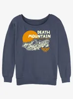 Nintendo The Legend of Zelda Death Mountain Hyrule Kingdom Womens Slouchy Sweatshirt