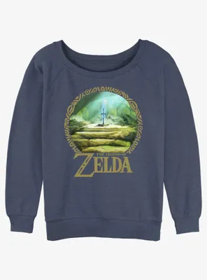 Nintendo The Legend of Zelda Korok Forest Womens Slouchy Sweatshirt