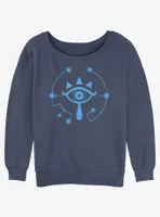 Nintendo The Legend of Zelda Ocarina Time Lens Truth Icon Womens Slouchy Sweatshirt