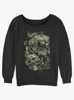 Nintendo The Legend of Zelda Hyrule Map Womens Slouchy Sweatshirt