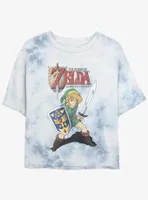 Nintendo The Legend of Zelda A Link To Past Tie-Dye Womens Crop T-Shirt