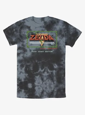 Nintendo The Legend of Zelda Pixelated Game Intro Tie-Dye T-Shirt