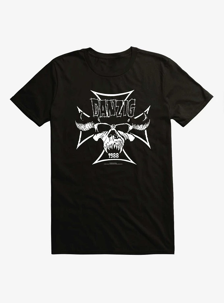 Danzig Cross Skull Logo T-Shirt