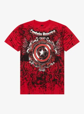 Marvel Captain America Filigree Shield T-Shirt