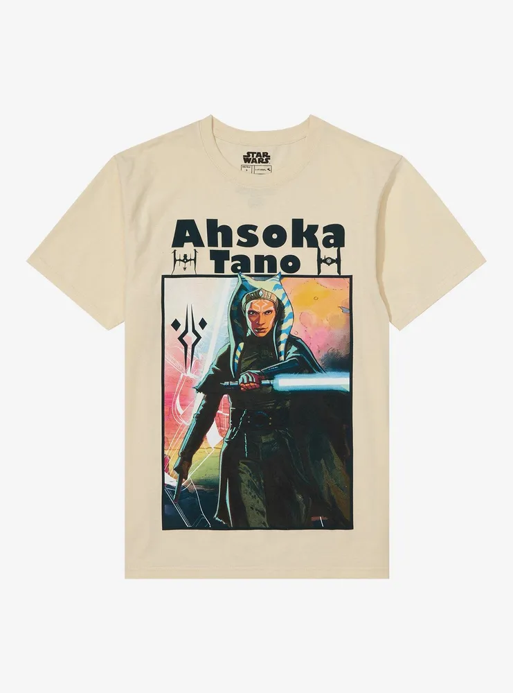 Star Wars Ahsoka Tano Lightsaber Boyfriend Fit Girls T-Shirt